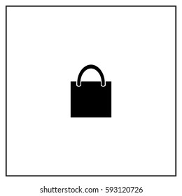 Shopping bag Vector Icon.