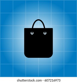 shopping bag - vector icon