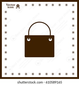 shopping bag - vector icon