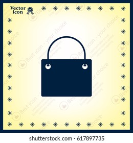 shopping bag - vector icon