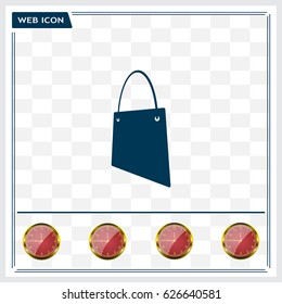 shopping bag - vector icon