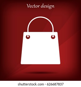 shopping bag - vector icon