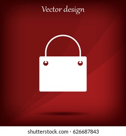 shopping bag - vector icon
