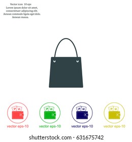 shopping bag - vector icon