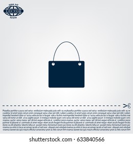 shopping bag - vector icon