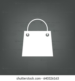 shopping bag - vector icon