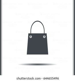 shopping bag - vector icon