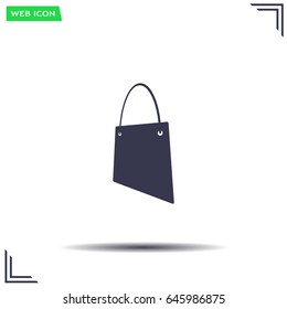 shopping bag - vector icon