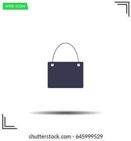 shopping bag - vector icon