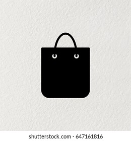 shopping bag - vector icon