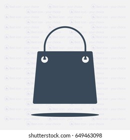shopping bag - vector icon
