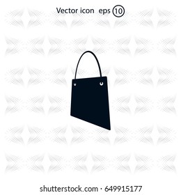shopping bag - vector icon