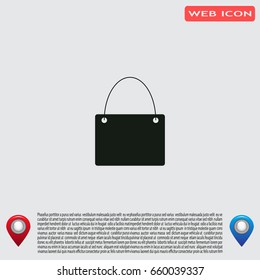 shopping bag - vector icon