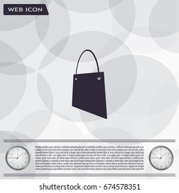 shopping bag - vector icon