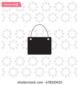 shopping bag - vector icon
