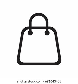 shopping bag vector icon