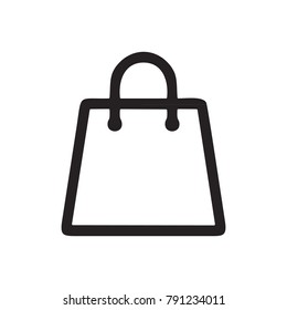 shopping bag vector icon
