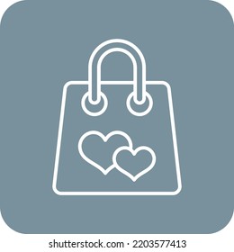 Einkaufstasche, Vektorsymbol. Kann für Druck-, Mobil- und Web-Anwendungen verwendet werden.