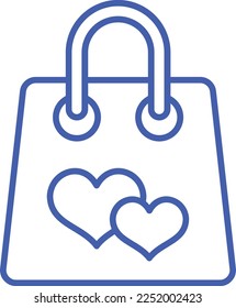 Icono del vector de la bolsa de compras. Se puede usar para imprimir, móviles y aplicaciones web.