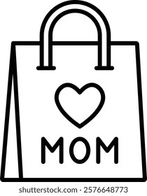 Shopping Bag vector icon. Can be used for printing, mobile and web applications.