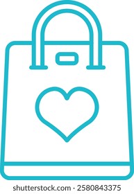 Shopping Bag vector icon. Can be used for printing, mobile and web applications.