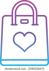 Shopping Bag vector icon. Can be used for printing, mobile and web applications.