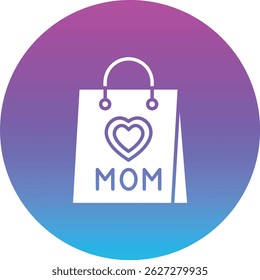 Icono de Vector de la bolsa de compras. Se puede utilizar para aplicaciones de impresión, móviles y de Web.