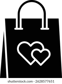 Icono de Vector de la bolsa de compras. Se puede utilizar para aplicaciones de impresión, móviles y de Web.