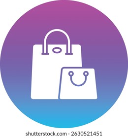 Ícone de vetor Saco de Compras. Pode ser usado para impressão, aplicativos móveis e da Web.