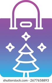 Icono de Vector de la bolsa de compras. Se puede utilizar para aplicaciones de impresión, móviles y de Web.