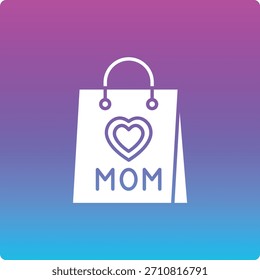 Icono de Vector de la bolsa de compras. Se puede utilizar para aplicaciones de impresión, móviles y de Web.