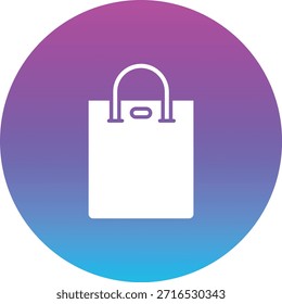 Icono de Vector de la bolsa de compras. Se puede utilizar para aplicaciones de impresión, móviles y de Web.