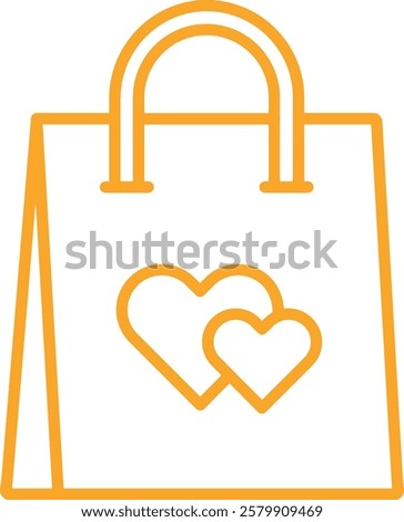 Shopping Bag vector icon. Can be used for printing, mobile and web applications.