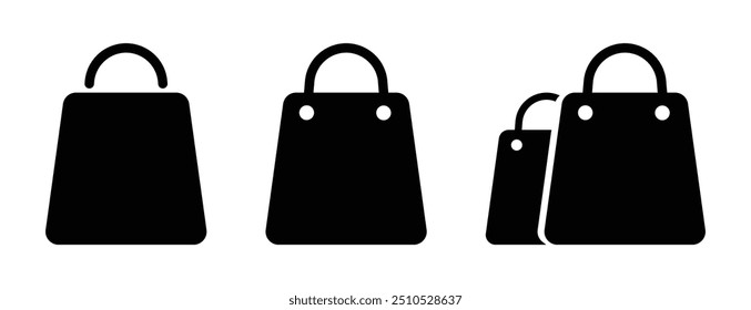 Shopping bag vector icon collection