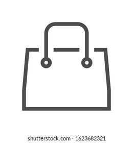 Shopping bag vector icon design for shopping graphic design element.
