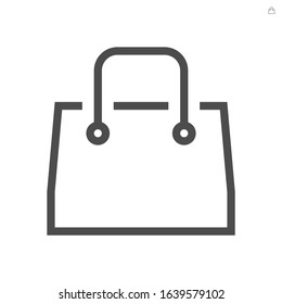 Shopping bag vector icon design for shopping graphic design element