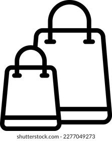 Shopping bag Vector Icon Design Illustration