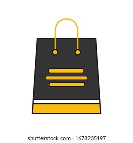 Shopping bag vector icon design/editable vector