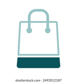 Shopping bag vector icon. E-commerce sign. Graph symbol for your web site design, logo, app, UI. Vector illustration, EPS10.