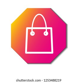 Shopping bag vector icon, eps 10