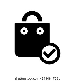 shopping bag - Vector icon eps 10