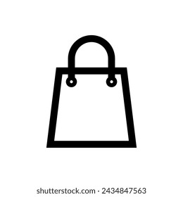 Bolso de compras - Icono de vector eps 10
