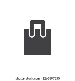 Shopping bag vector icon. filled flat sign for mobile concept and web design. Paper bag simple solid icon. Symbol, logo illustration. Pixel perfect vector graphics