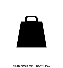 Shopping bag vector icon. Hand bag symbol. Shopping icon. Best modern flat pictogram illustration for web and mobile apps design