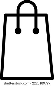 Bolsa de compras - Ilustración del icono del vector sobre fondo blanco..eps
