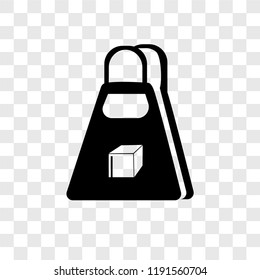 Shopping bag vector icon isolated on transparent background, Shopping bag transparency logo concept