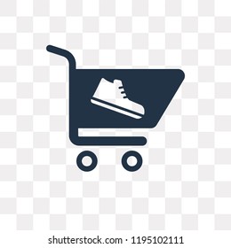 Shopping bag vector icon isolated on transparent background, Shopping bag transparency concept can be used web and mobile