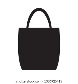 Shopping bag vector icon isolated