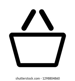  shopping bag vector icon. line design icons