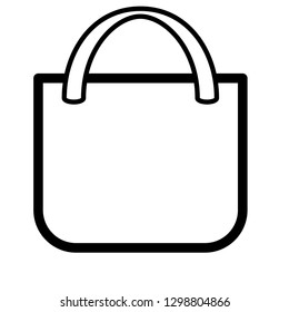  shopping bag vector icon. line design icons